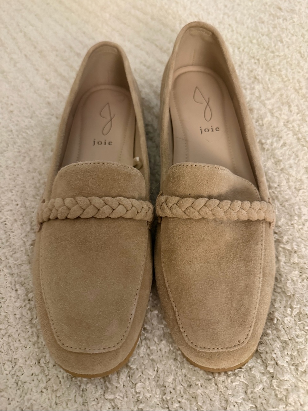 Joie Women's Beige Tan Loafer Shoes Tan Beige Size 8.5